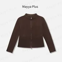 【热恋】Mayya Plus麦芽定制流光风立领修身长袖休闲女外套32537063