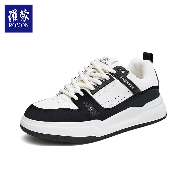 【QPTY】罗蒙新款厚底拼接休闲户外百搭小白鞋YDX43015-1/2
