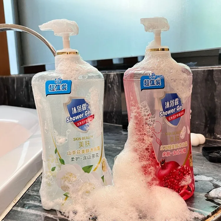 山茶花沐浴露红石榴持久留香沐浴露洗发水沐浴乳香水型沐浴露