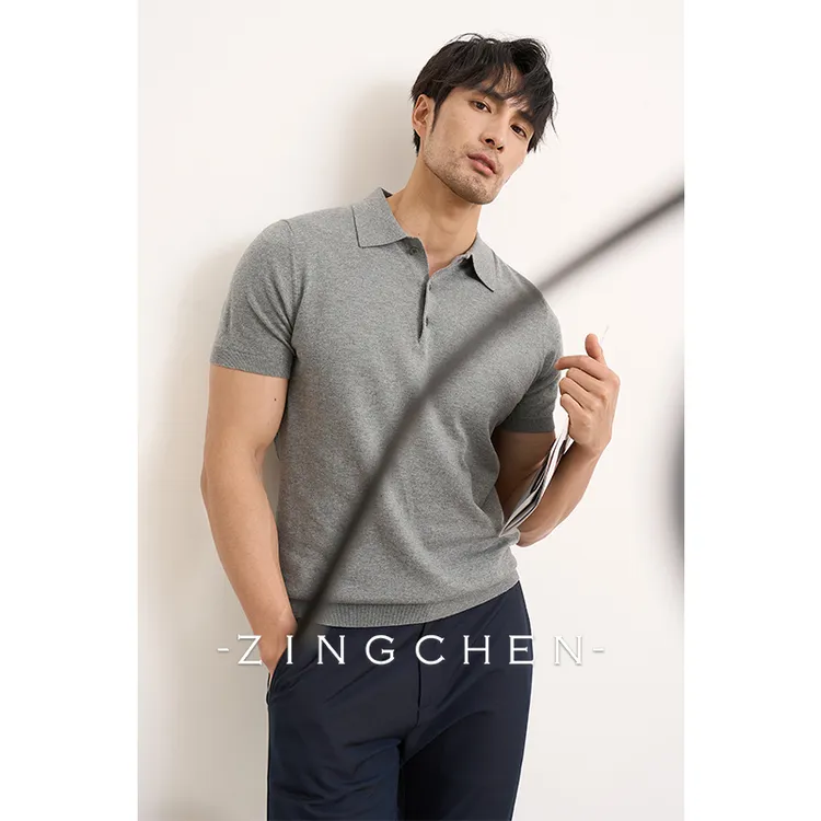 【超柔长绒棉】ZINGCHEN针织polo衫男夏季纯色新疆纯棉翻领夏日穿搭