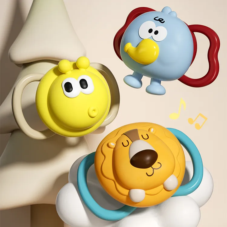 小美母婴婴幼儿萌宠小喇叭趣味口哨吹响乐器软胶玩具可啃咬1-3岁