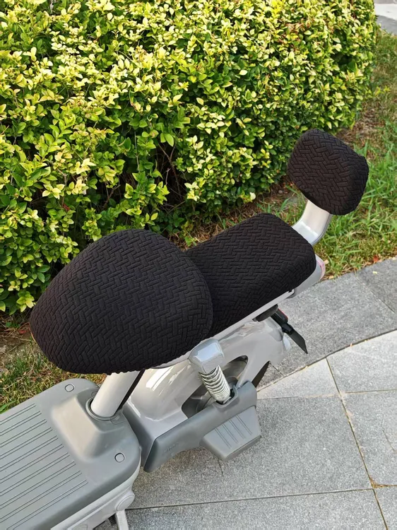 加厚防晒保暖电动车座套四季通用提花绒布座垫套