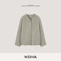 W.Diva【冰台】西班牙进口LACON拉贡羊羔毛暗扣门襟外套54C263159