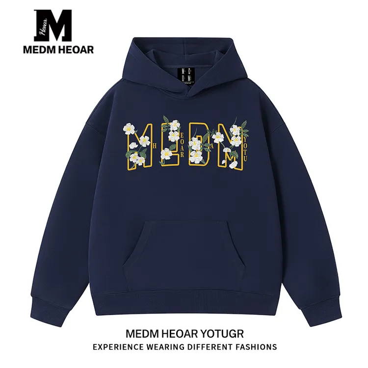 【三标齐全】MEDM HEOAR国潮牌2025新款带帽卫衣男女款美式帽衫