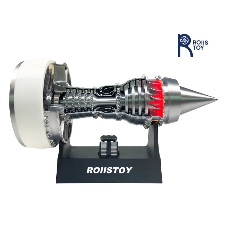 【科学礼品】客机涡轮航模尾部整流罩发动机微型模型益智迷你发动机
