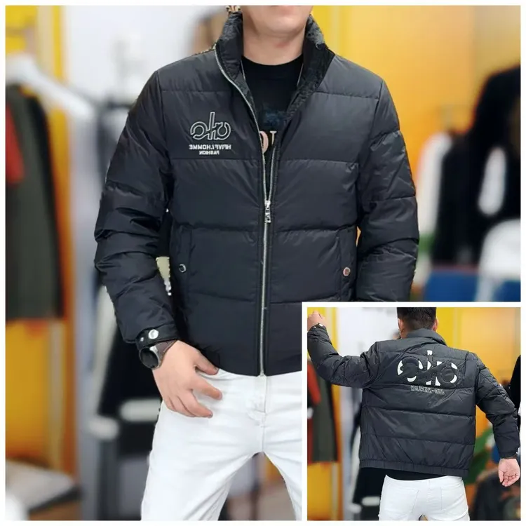 8809厚款保暖户外蓄热休闲秋冬拉链立领轻薄外套羽绒服