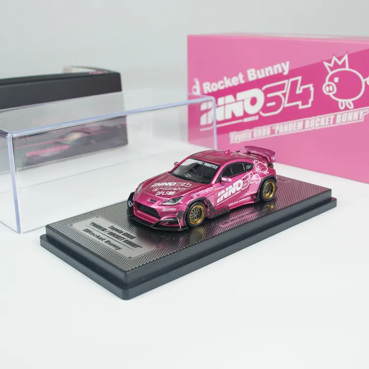 INNO车模 佛山限定 1:64 合金 丰田GR86 火箭兔 小比例汽车模型车