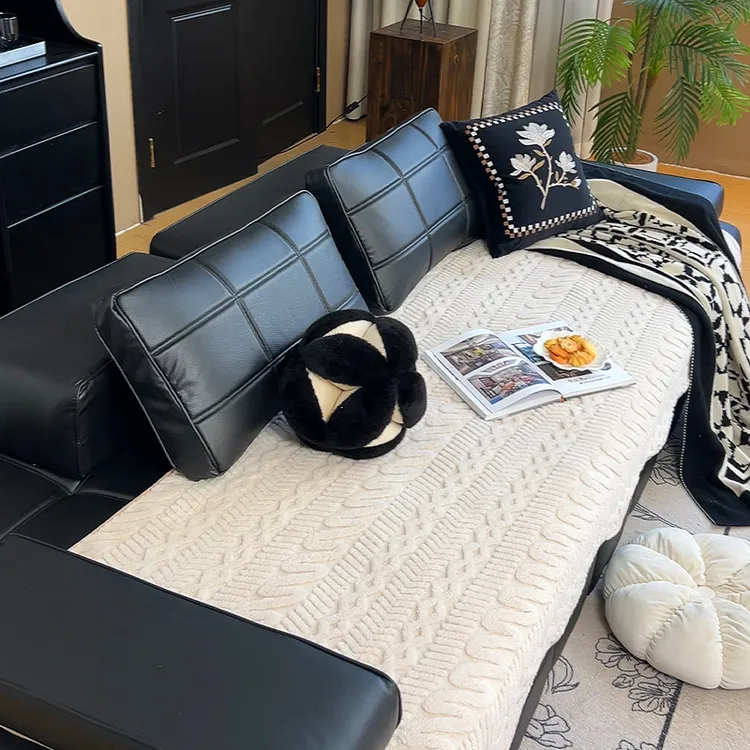 【慕斯】2025新款柔软亲肤秋冬必备蓄热加厚毛绒防滑沙发垫沙发盖巾