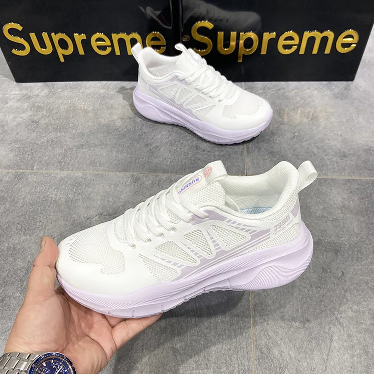 【米格格女鞋】夏季2025薄网透气阿甘老爹鞋韩版百搭潮牌运动小白鞋