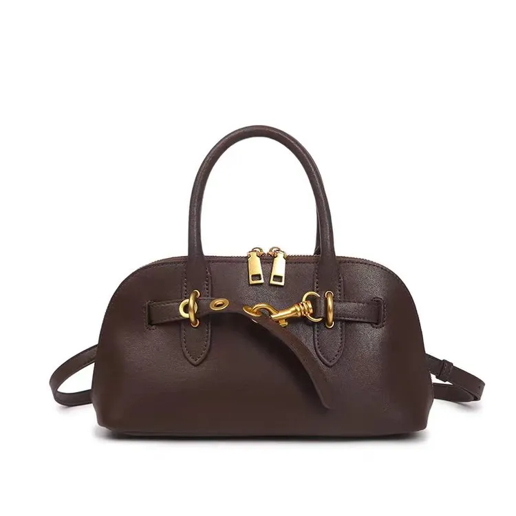 小众复古头层牛皮设计款包包