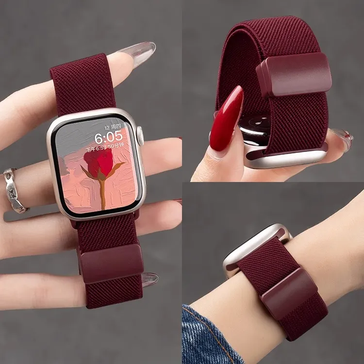 尼龙米兰尼斯编织iWatch表带 适用于Apple watchS11时尚替换腕带