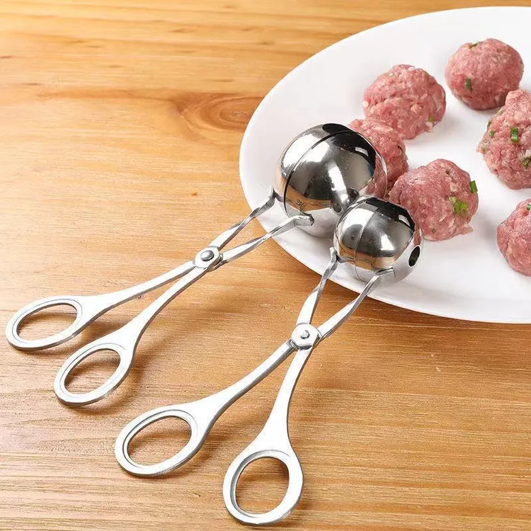 不锈钢肉丸夹肉丸子制作器家用厨房器捏肉圆汆丸小工具饭团模具