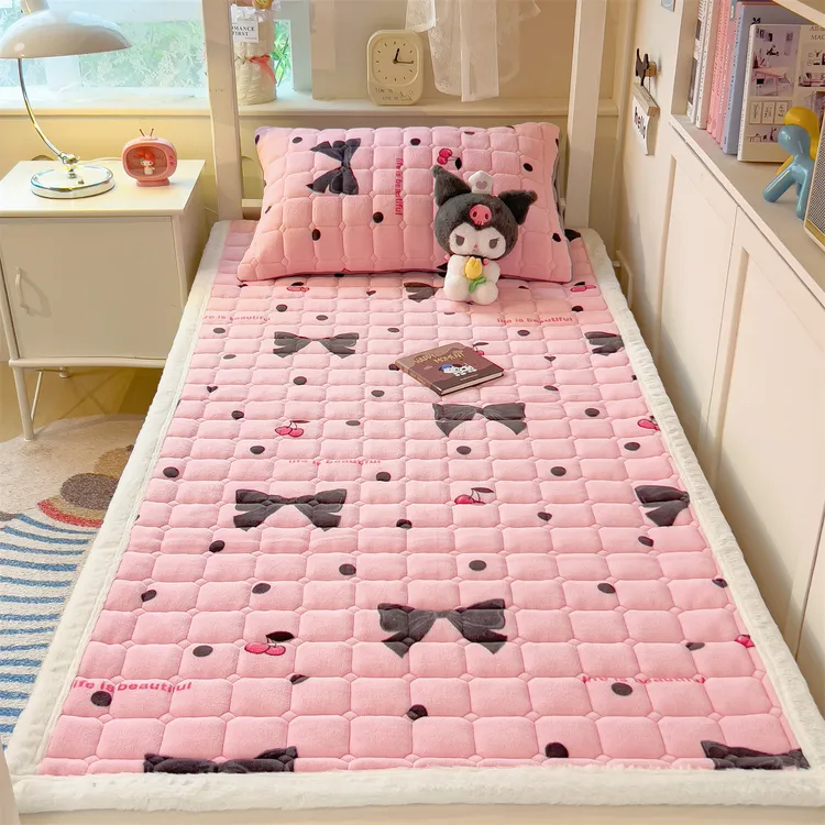 牛奶绒床垫软垫家用冬季加厚褥子宿舍学生单人保暖毛毯床褥垫