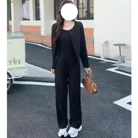 线下门店！秋季上新！女士休闲韩版百搭显瘦小香风三件套装FG906