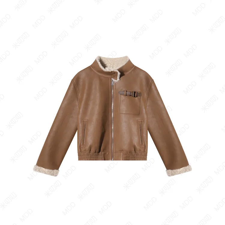 NEW 2025冬款休闲气质立领皮毛外套2539061