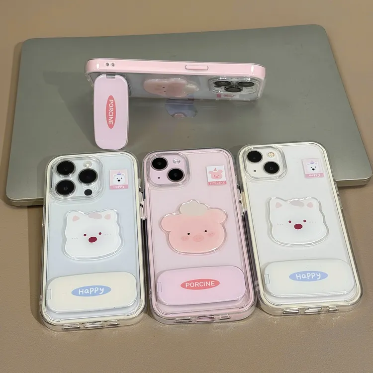 雅天立可爱粉猪西高地适用苹果16手机壳iPhone华为P70vivoppo小米