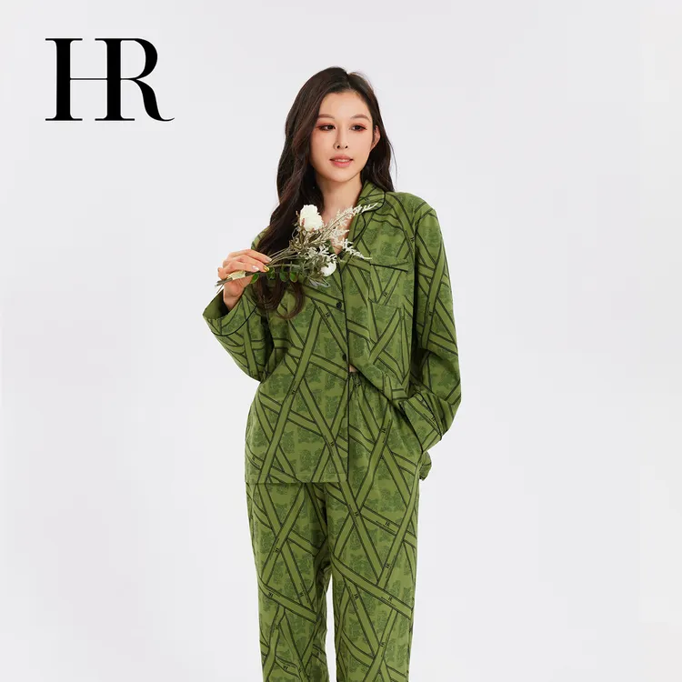 HR/赫莲娜秋款新爆款棉可外穿宽松睡衣女款爆款睡衣女款秋冬