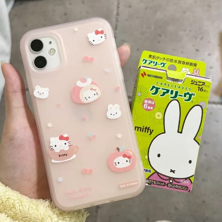 可爱凯蒂猫适用iPhone16Promax大孔15pro/14手机壳苹果11防摔1312