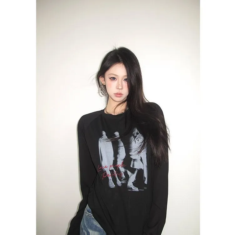 【ZHAP】雪花棉空调防晒罩衫长袖t恤上衣轻薄肤感防晒爆款宽松欧美