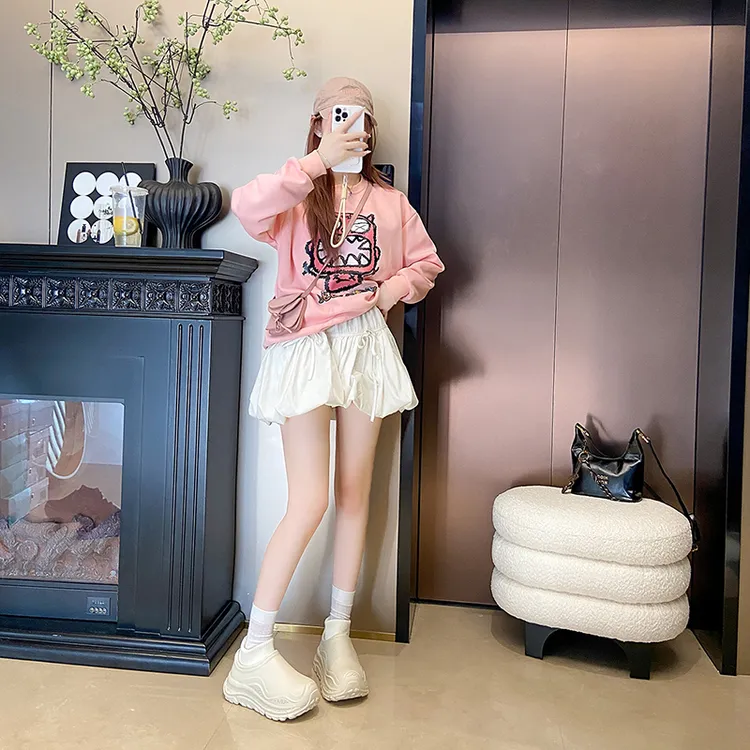 秋冬季情侣款保暖素面韩式运动风包头拖休闲风居家外穿百搭款棉拖