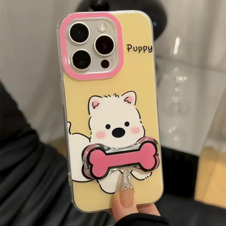 Jellycat骨头小狗适用苹果17华为p70oppo小米15vivo双层IMD手机壳