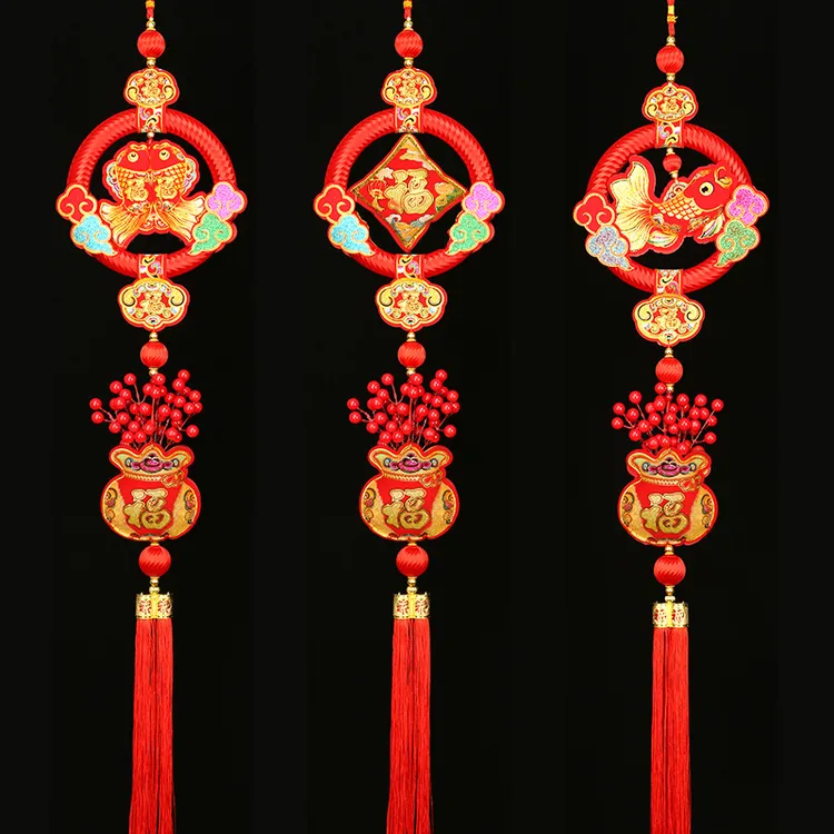 2025新年装饰品春节挂件发财果挂饰福字过年布置客厅室内装饰