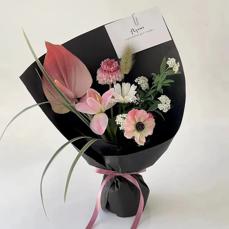 加厚硬挺造型艺术纸鲜花包装纸花束包花牛皮纸花艺材料资材
