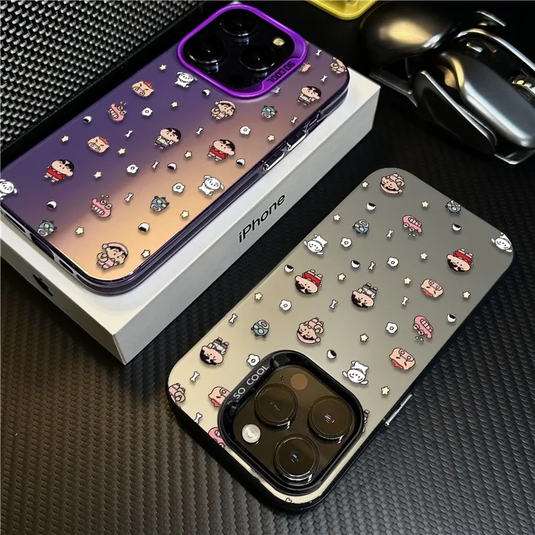小新卡通适用苹果16promax手机壳iPhone15硅胶14保护套17新款个性
