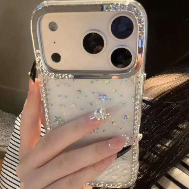 诚星泽满屏星星点钻适用苹果17PROMAX手机壳iPhone16新款15透明14