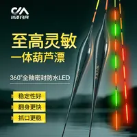 【十一大嗨购】川泽LED鱼夜光漂高灵敏硬尾咬钩变色日夜两用eq浮漂