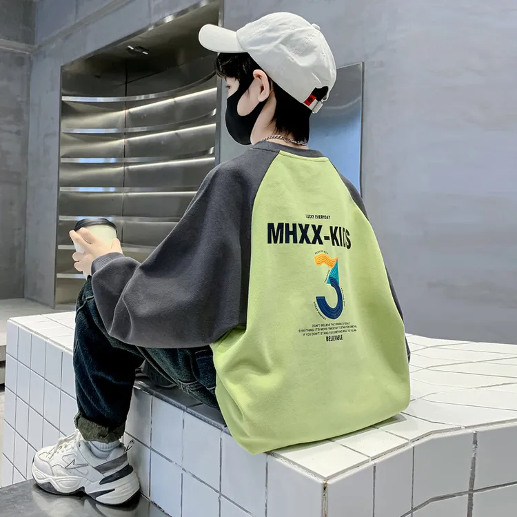 儿童装男童秋装休闲卫衣2025新款中大童春秋款男孩洋气秋季上衣潮