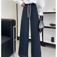 阔腿裤牛仔通勤休闲直筒裤2478