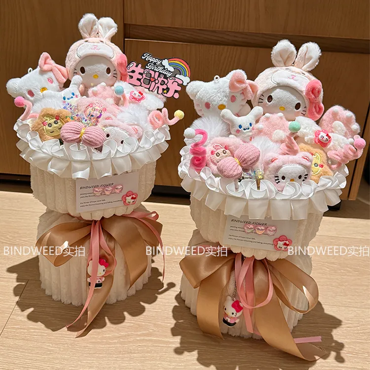 原创生日礼物kt圣诞节花束玩偶平安夜圣诞送女友女孩女生闺蜜