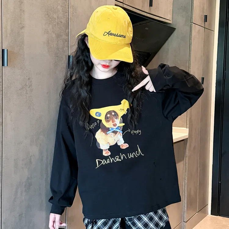 女童卫衣秋装2025新款儿童洋气套头衫大童女孩春秋款宽松百搭上衣