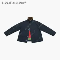 LUCASEMILYLOUIE欢姐0220复古毛领甲板夹克外套2510752