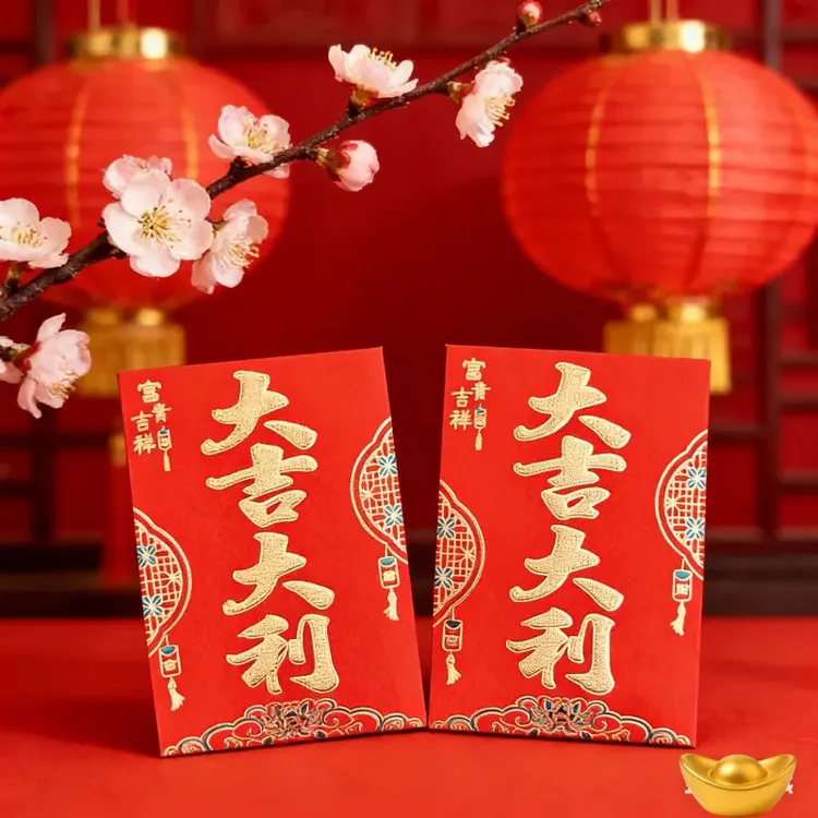 小号通用【120个 马年必备】加厚经典红包 礼盒装传统利是封