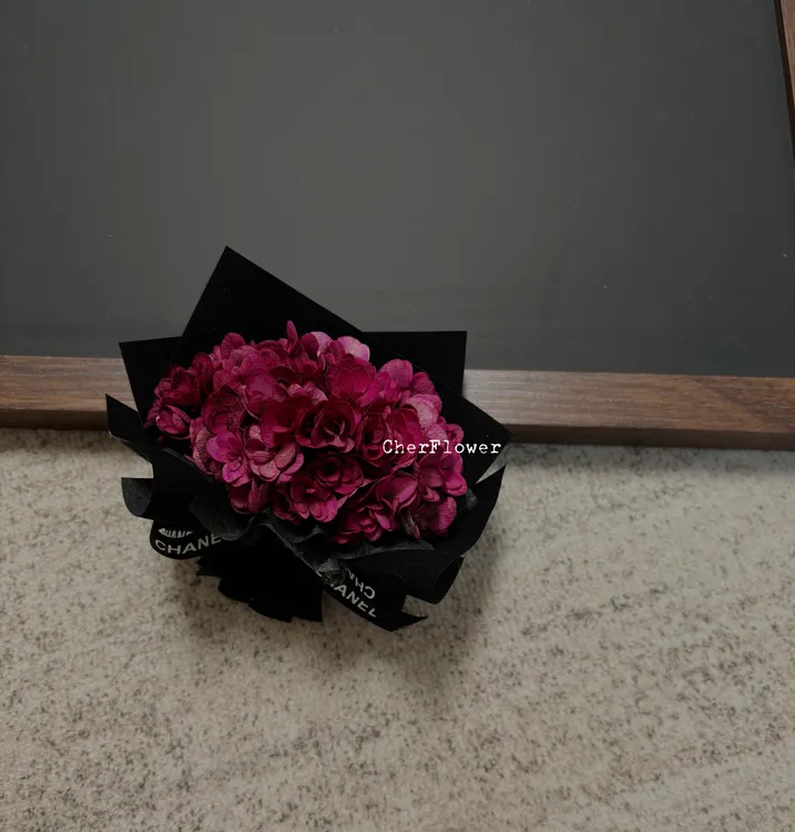 CherFlower｜原创《太阳神殿》永生绣球花束车载装饰摆件礼物