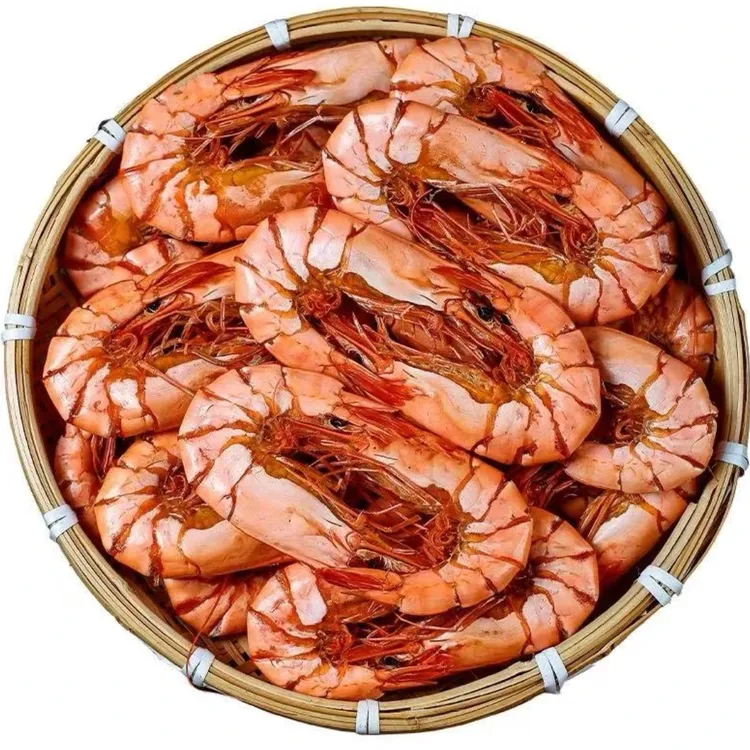 渔民自晒下酒菜深海经典大号九节虾干冷冻保存无盐易剥壳开袋即食