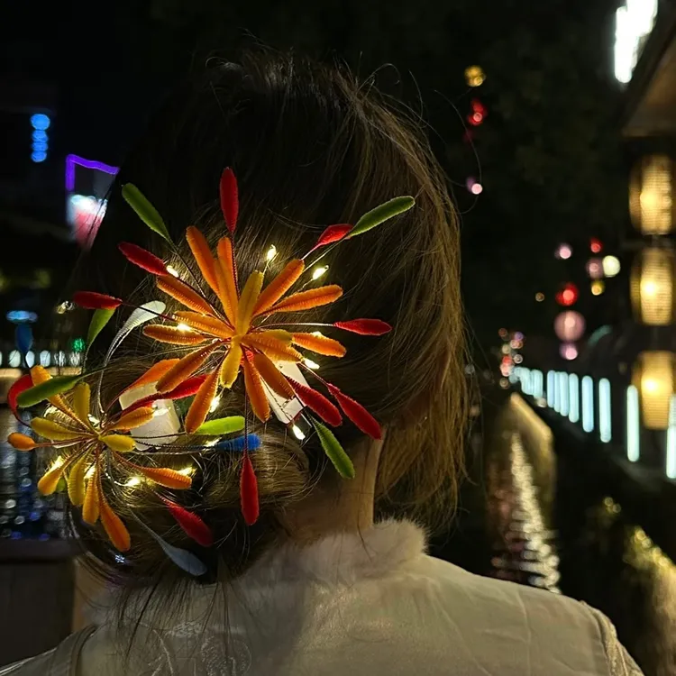 彩色扭扭棒发夹边夹侧边女高级感新年头饰氛围感碎发刘海夹子