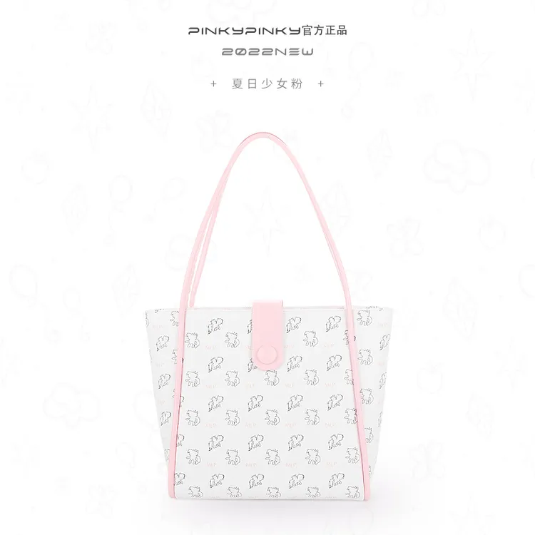 PINKY正品联名小马宝莉潮流复古托特包妈咪包