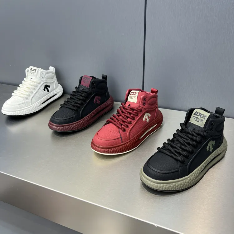 68-717运动休闲鞋冬季休闲风高帮休闲鞋户外休闲鞋厚底百搭男鞋