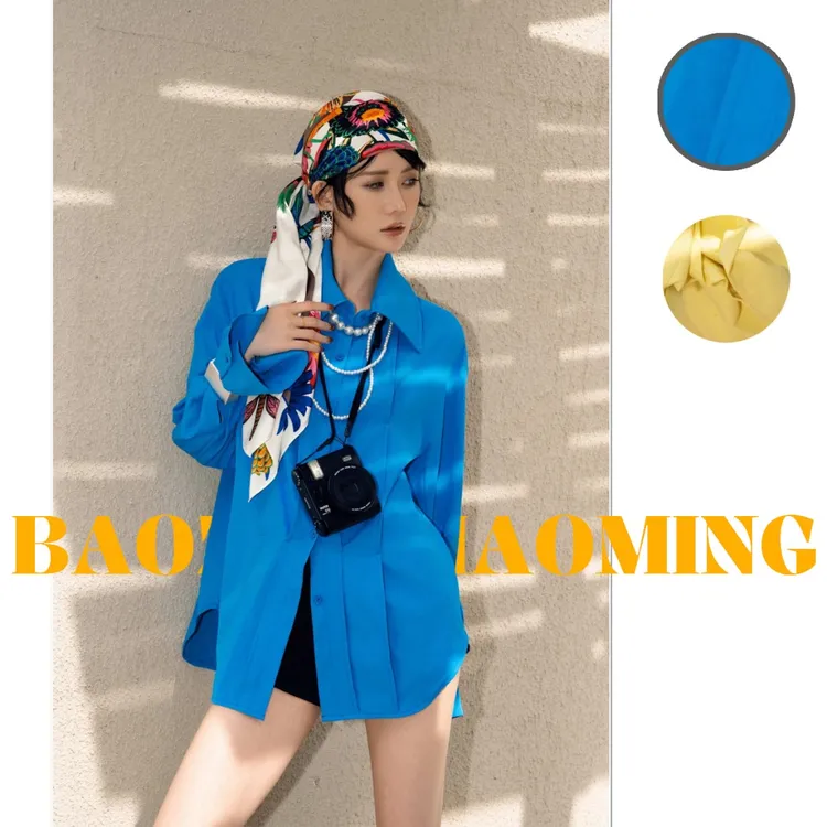 暴躁小明  <解构>重工艺压褶法式上衣气质宽松立体版型衬衫/LC003