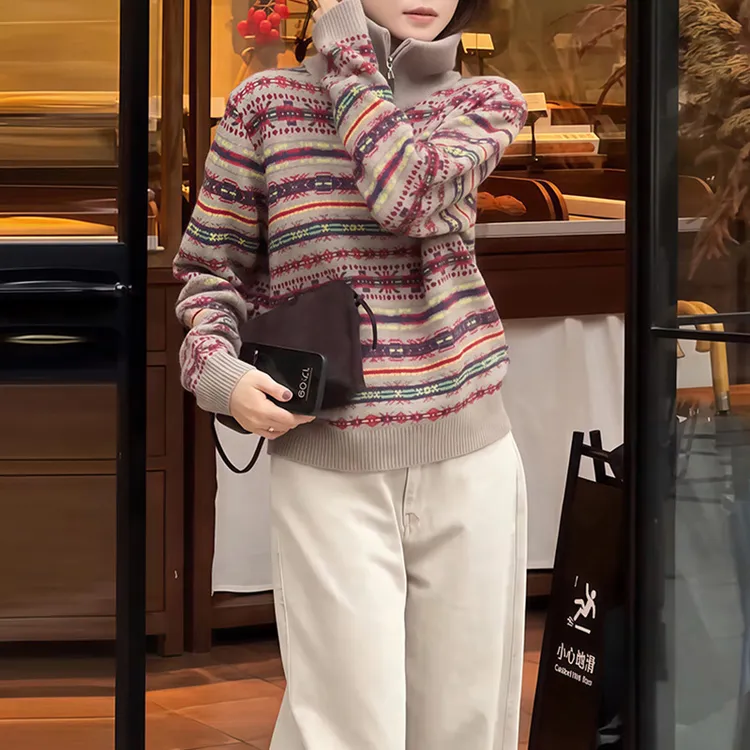 M829高级感秋冬时尚减龄针织衫2025新款百搭气质女装上衣