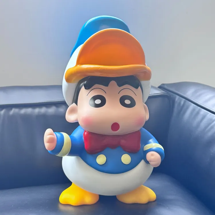 【高品质】唐老鸭小新40CM 蜡笔小新摆件系列 赠蜡笔小新联名粉扑