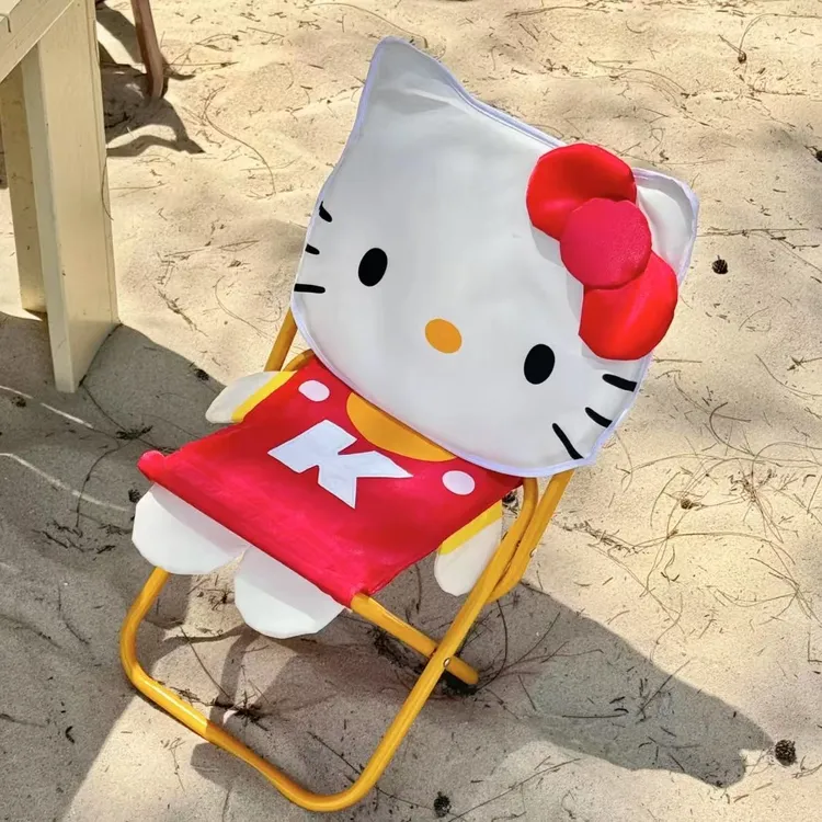HelloKitty便携折叠小板凳凯蒂猫户外露营野餐椅可爱kt椅子周边