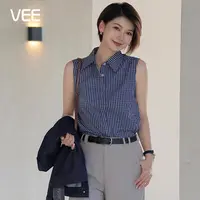 VEE【叠穿神器】#翻领#25新款极简衬衣显瘦百搭叠穿无袖背心秋冬