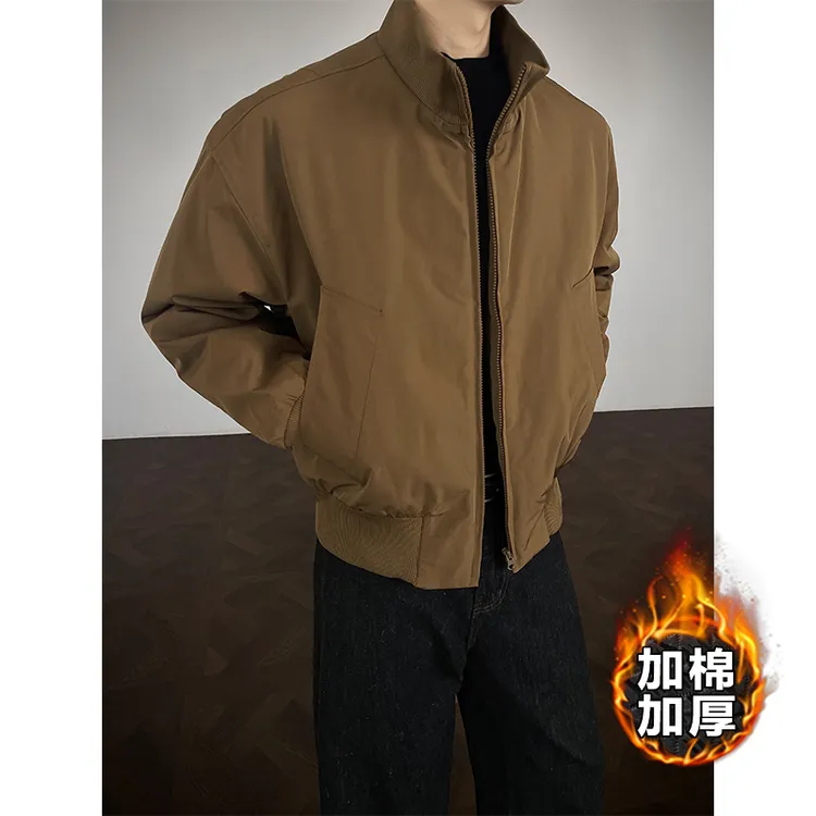 机车男夹克棉衣美式防水加棉