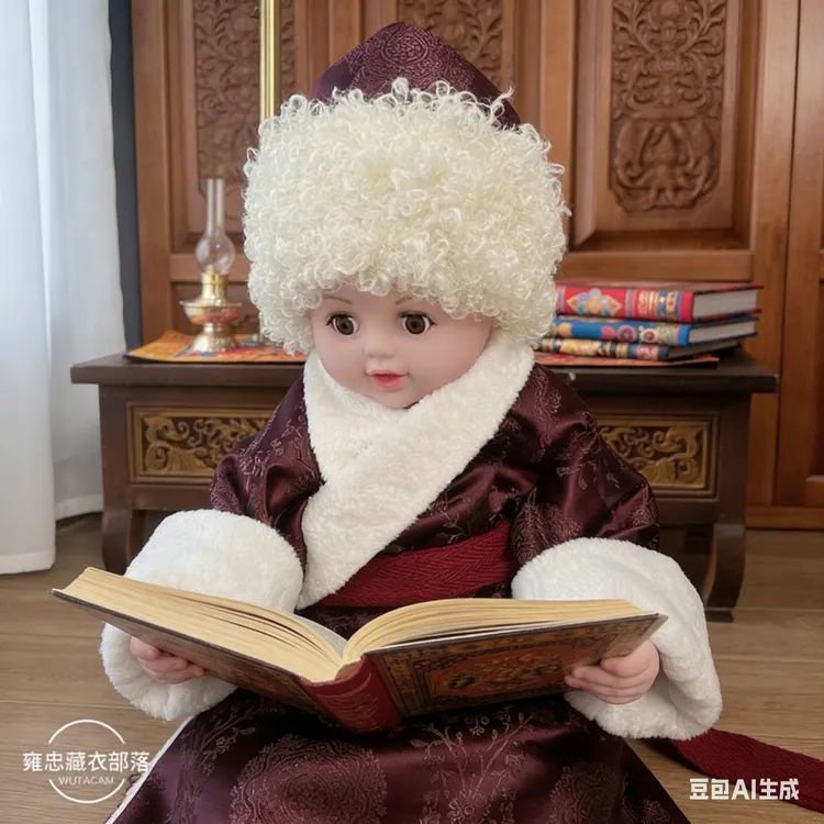 婴儿藏袍➕冬季秋冬女童韩版帽子#藏袍#婴儿专款藏族袍子#加绒加厚