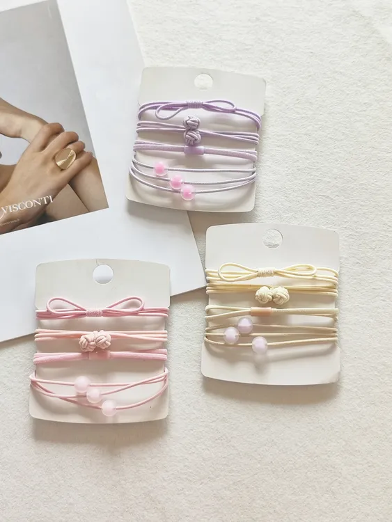 韩版简约可爱风发绳头绳高弹力百搭女扎头发头饰发圈