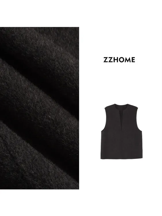 ZOZO HOME |精英衣橱简线条高延展毛呢马甲q171581p